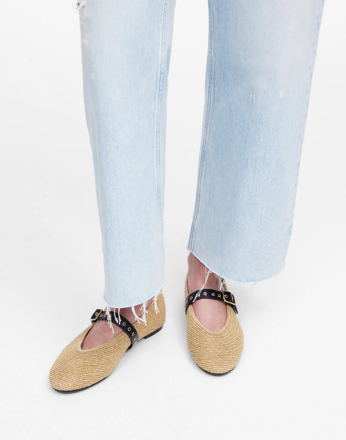 The Remy Mary Jane Flat Natural Multi | Madewell