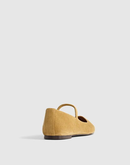 The Greta Ballet Flat Olive Surplus | Madewell