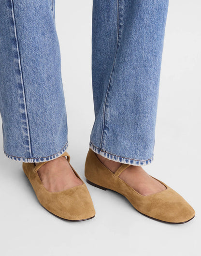 The Greta Ballet Flat Olive Surplus | Madewell