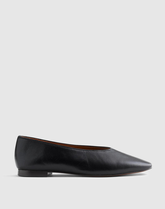 The Mylie Ballet Flat True Black | Madewell