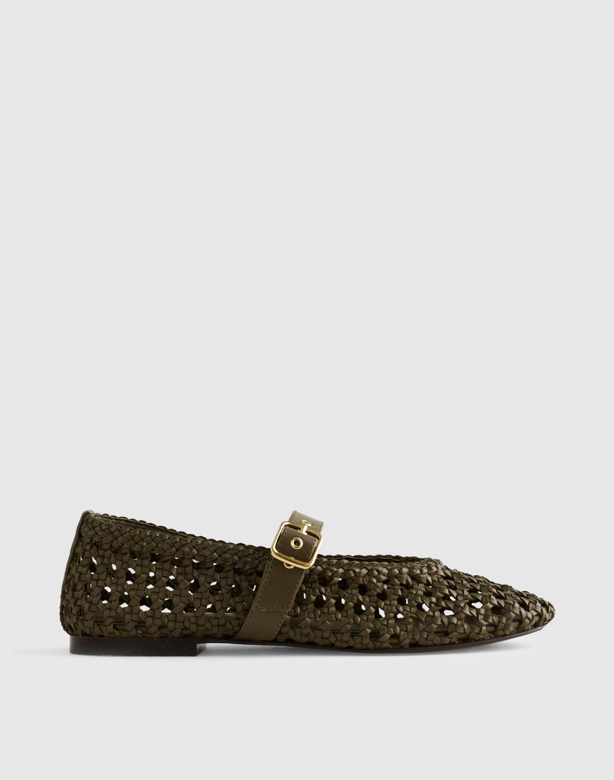 The Remy Mary Jane Flat Faded Olive | Madewell