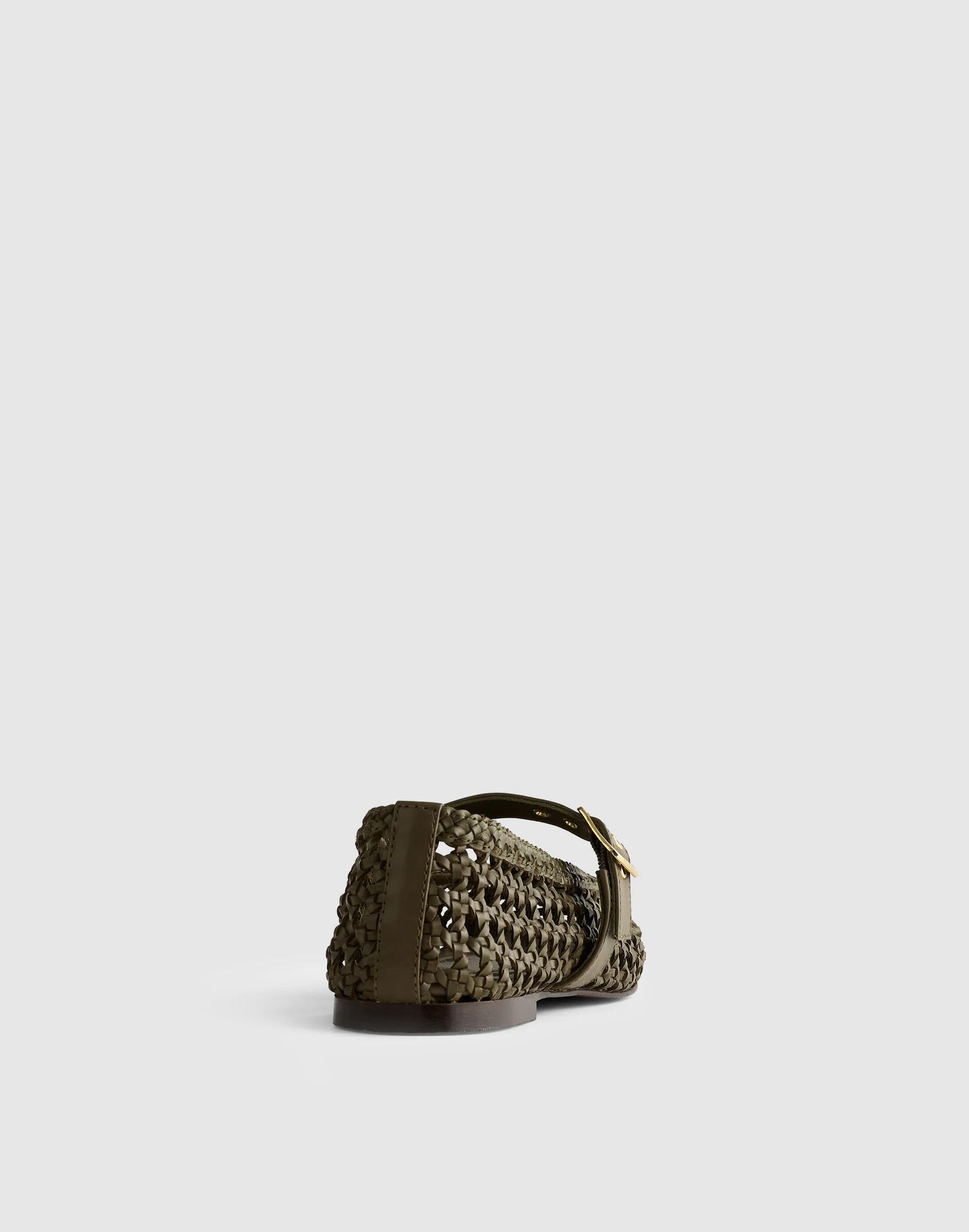 The Remy Mary Jane Flat Faded Olive | Madewell