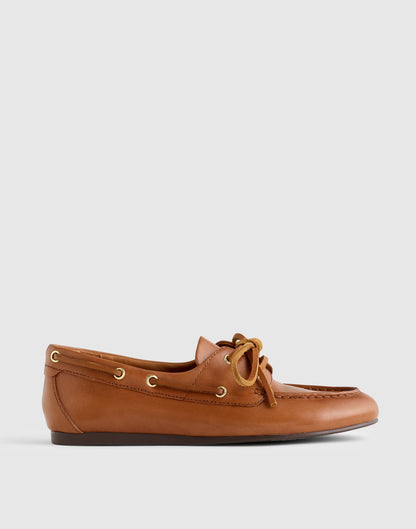 The Jamie Boat Shoe Darest Brown | Madewell