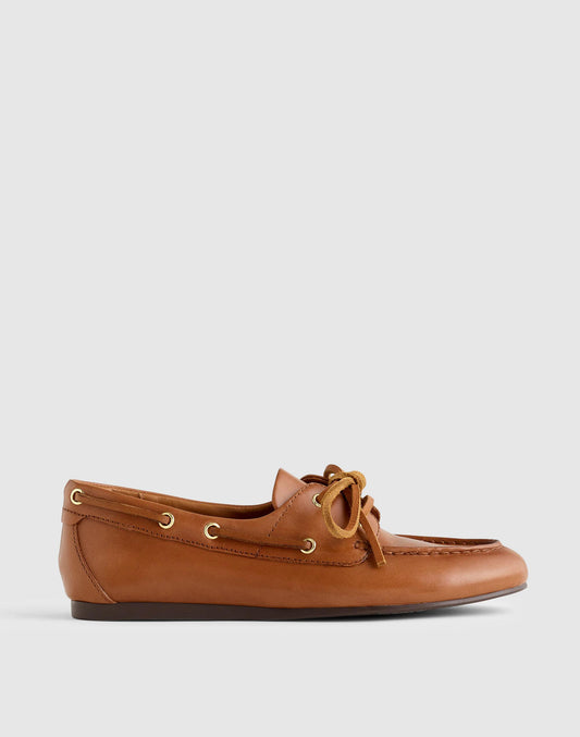 The Jamie Boat Shoe Darest Brown | Madewell