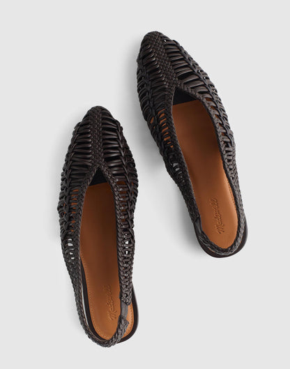 The Harpor Slingback Flat Dark Carob | Madewell