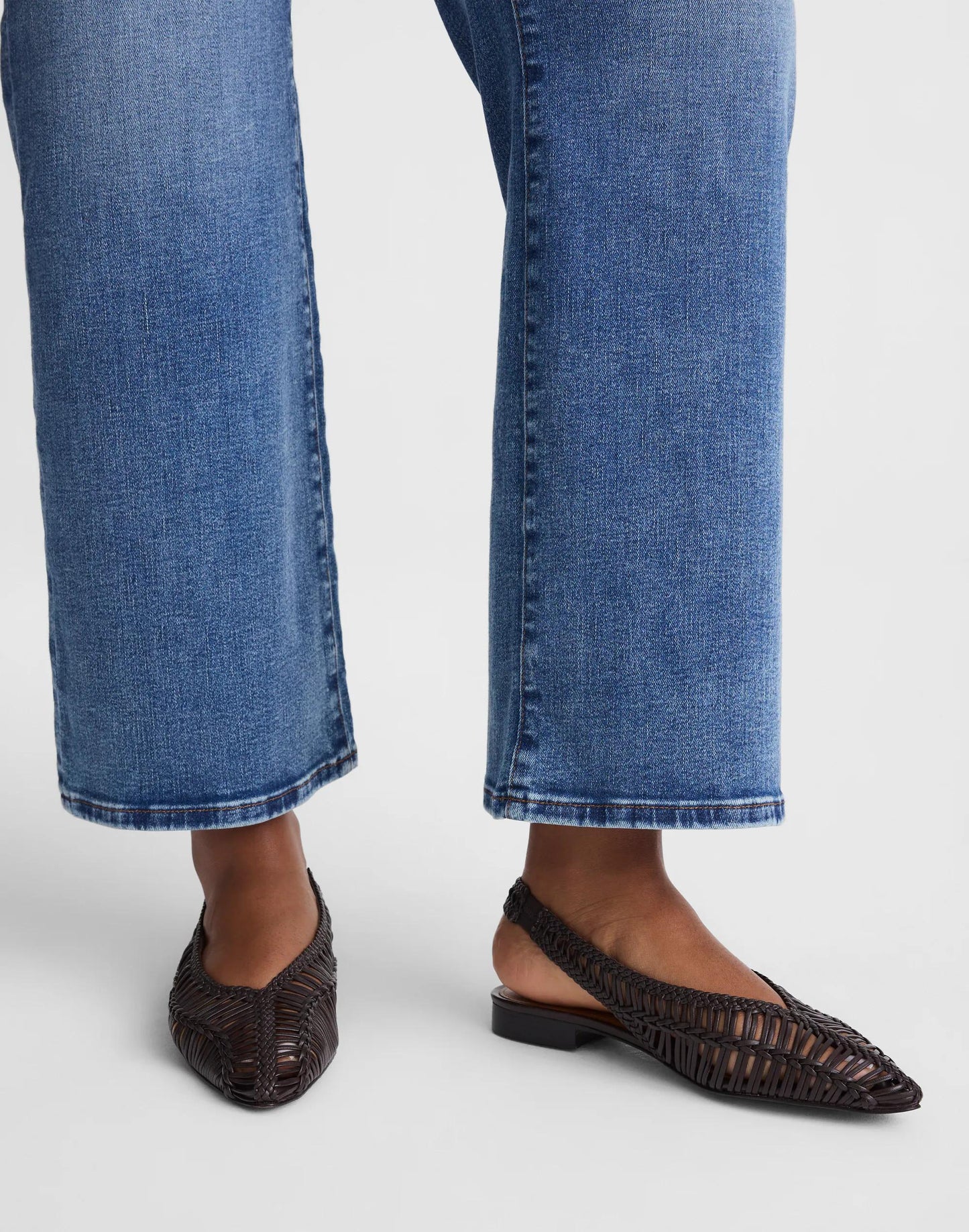 The Harpor Slingback Flat Dark Carob | Madewell