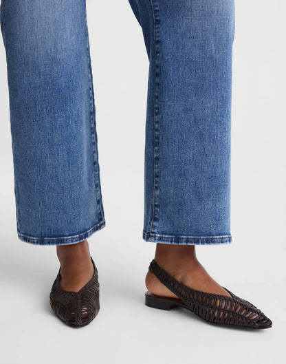 The Harpor Slingback Flat Dark Carob | Madewell