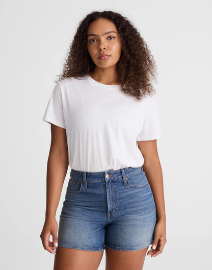 The Curvy Perfect Vintage Mid-Length Jean Short Irmo Wash | Madewell