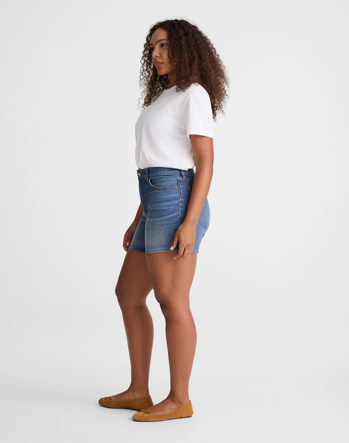The Curvy Perfect Vintage Mid-Length Jean Short Irmo Wash | Madewell