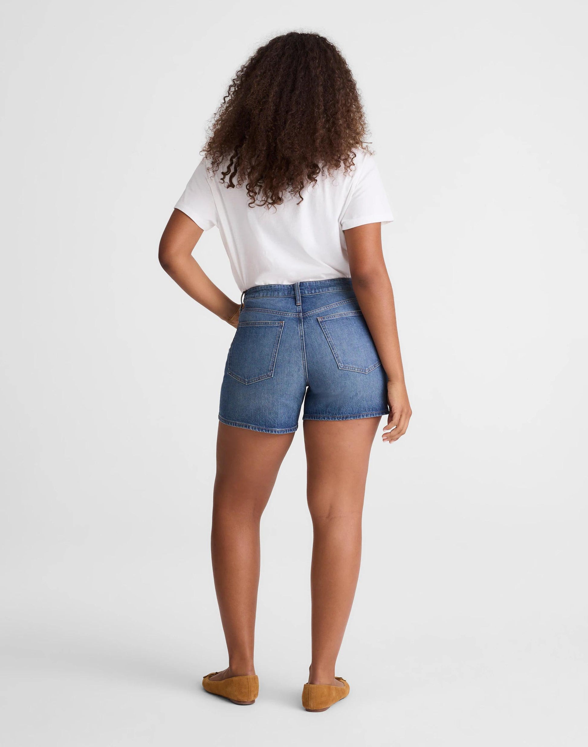 The Curvy Perfect Vintage Mid-Length Jean Short Irmo Wash | Madewell