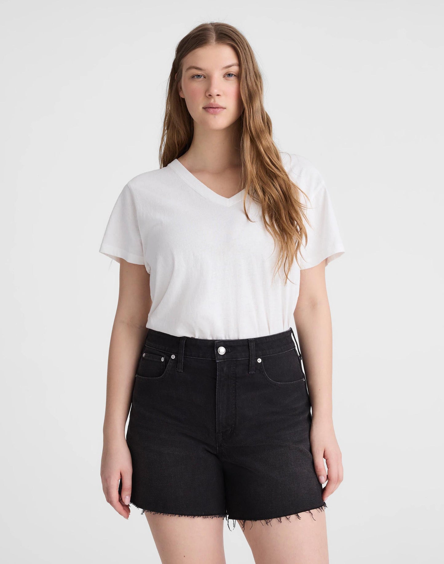 The Curvy Perfect Vintage Mid-Length Jean Short Catalani Wash | Madewell