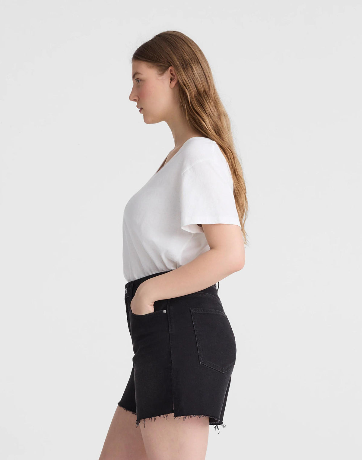 The Curvy Perfect Vintage Mid-Length Jean Short Catalani Wash | Madewell