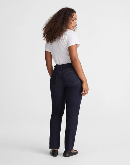 The Curvy Jules Slim-Straight Jean in Rinse Wash Rinse Wash | Madewell
