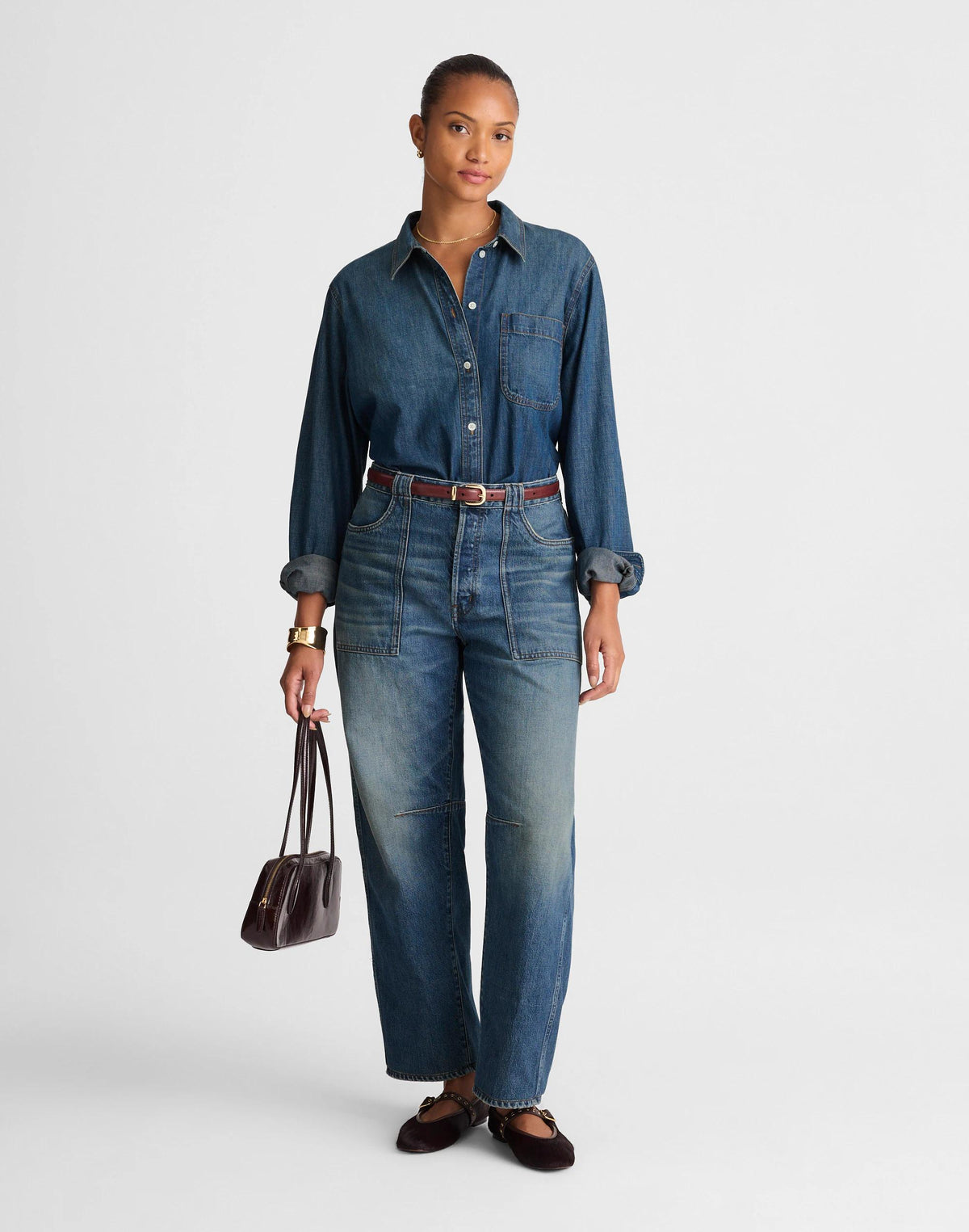 The Curvy Darted Barrel-Leg Jean Irmo Wash | Madewell