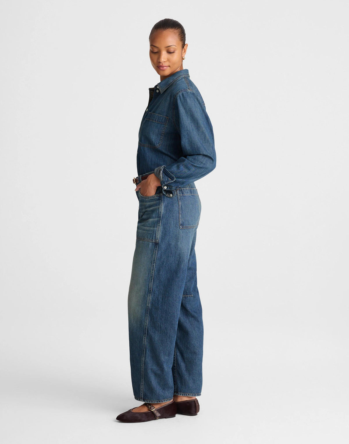 The Curvy Darted Barrel-Leg Jean Irmo Wash | Madewell