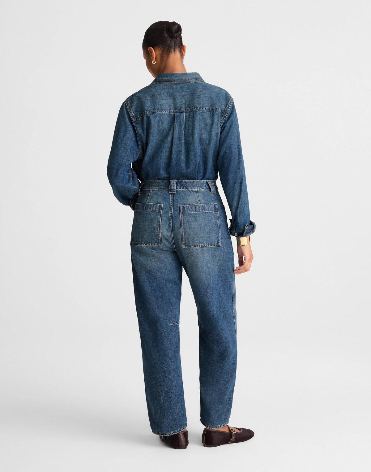 The Curvy Darted Barrel-Leg Jean Irmo Wash | Madewell