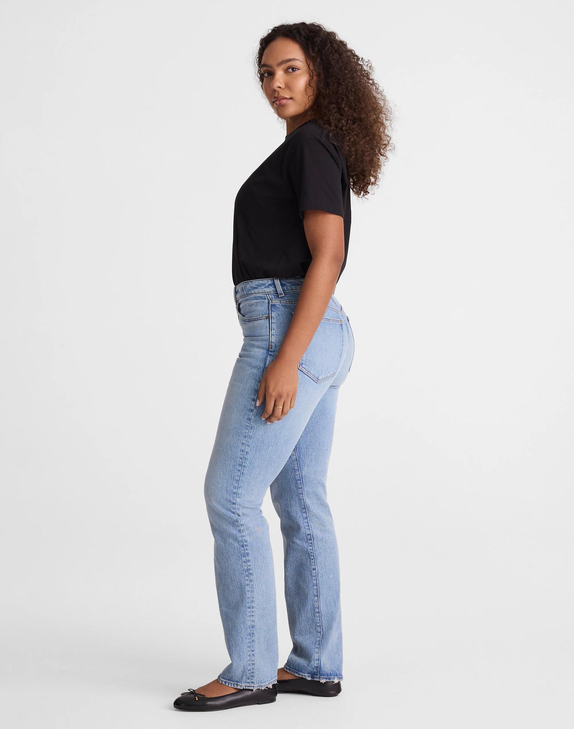 The Curvy Longline Straight Jean Raebrook Wash | Madewell
