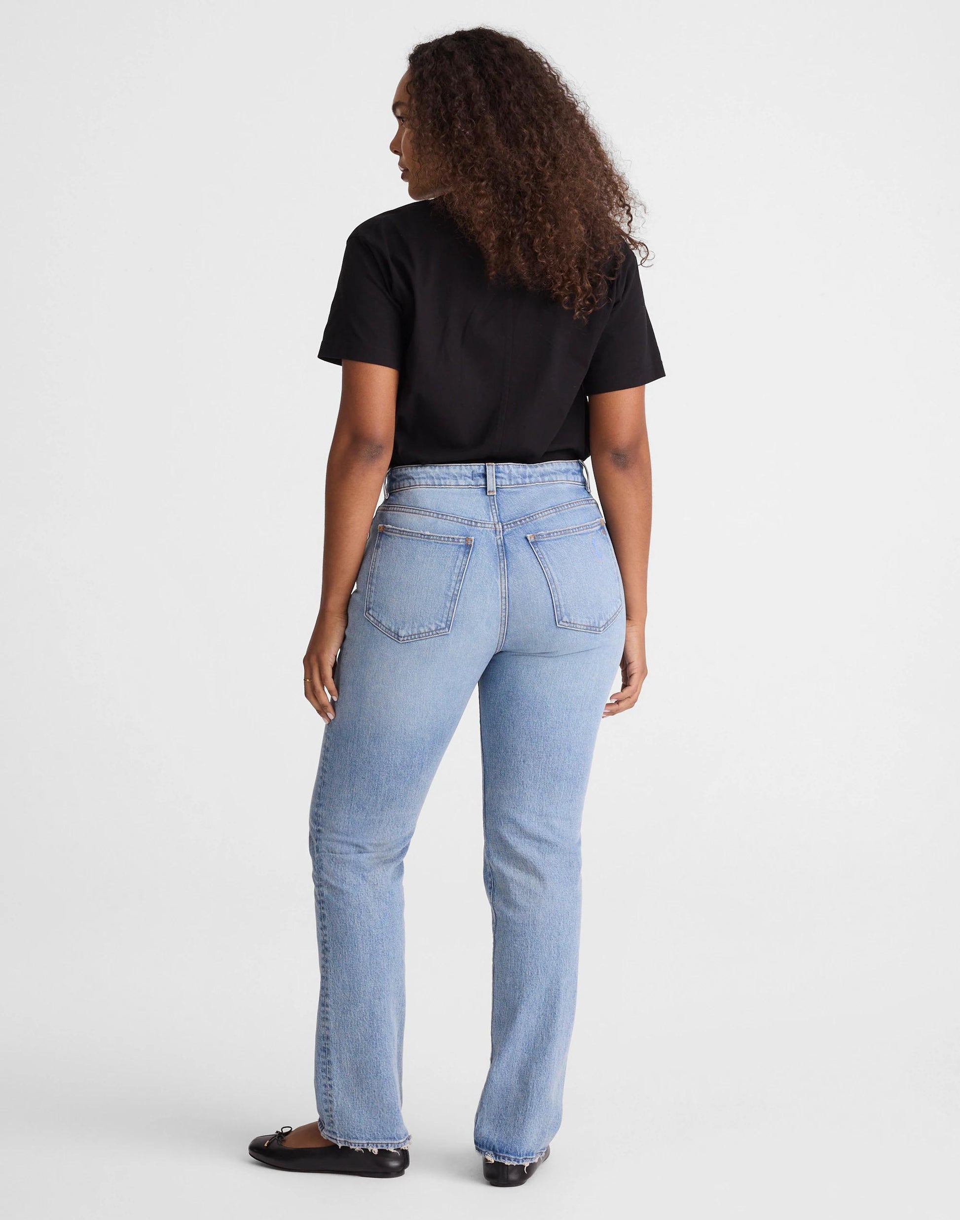 The Curvy Longline Straight Jean Raebrook Wash | Madewell