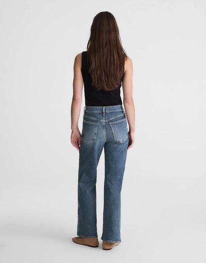 Short Circular Wide-Leg Jean Soft Indigo Wash | Madewell
