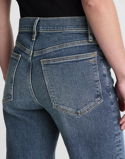 Short Circular Wide-Leg Jean Soft Indigo Wash | Madewell