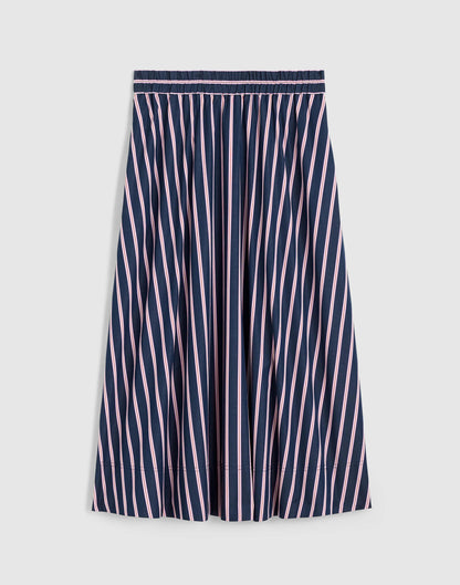 Midi Circle Skirt in Poplin Classic Indigo | Madewell