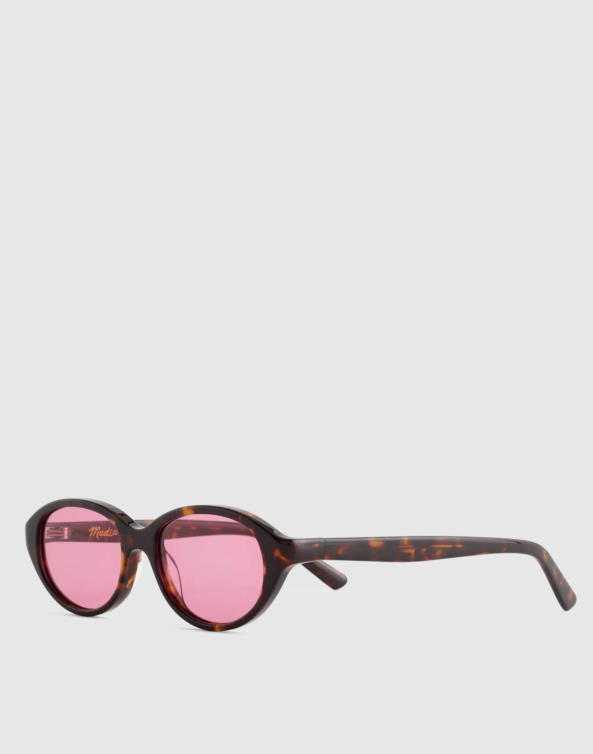 The Solina Oval Sunglasses Whisky Tort | Madewell