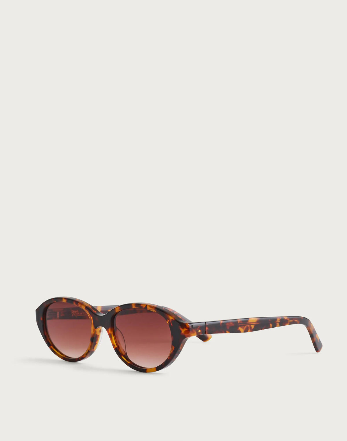The Solina Oval Sunglasses Afterglow Red Tort | Madewell
