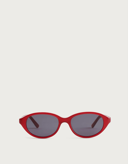 The Solina Oval Sunglasses Pomegranate Seed | Madewell