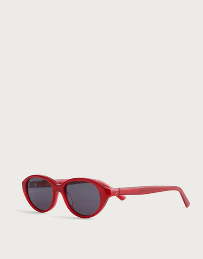 The Solina Oval Sunglasses Pomegranate Seed | Madewell