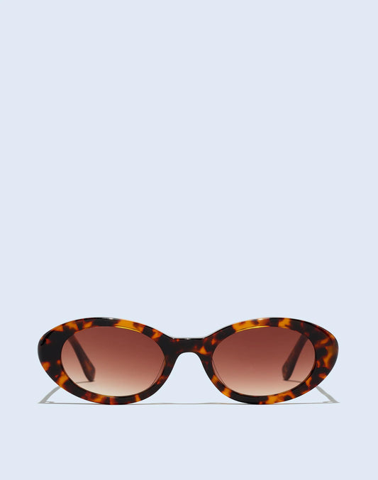 Russell Oval Sunglasses Afterglow Red Tort | Madewell