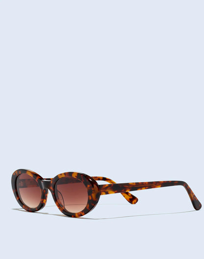 Russell Oval Sunglasses Afterglow Red Tort | Madewell