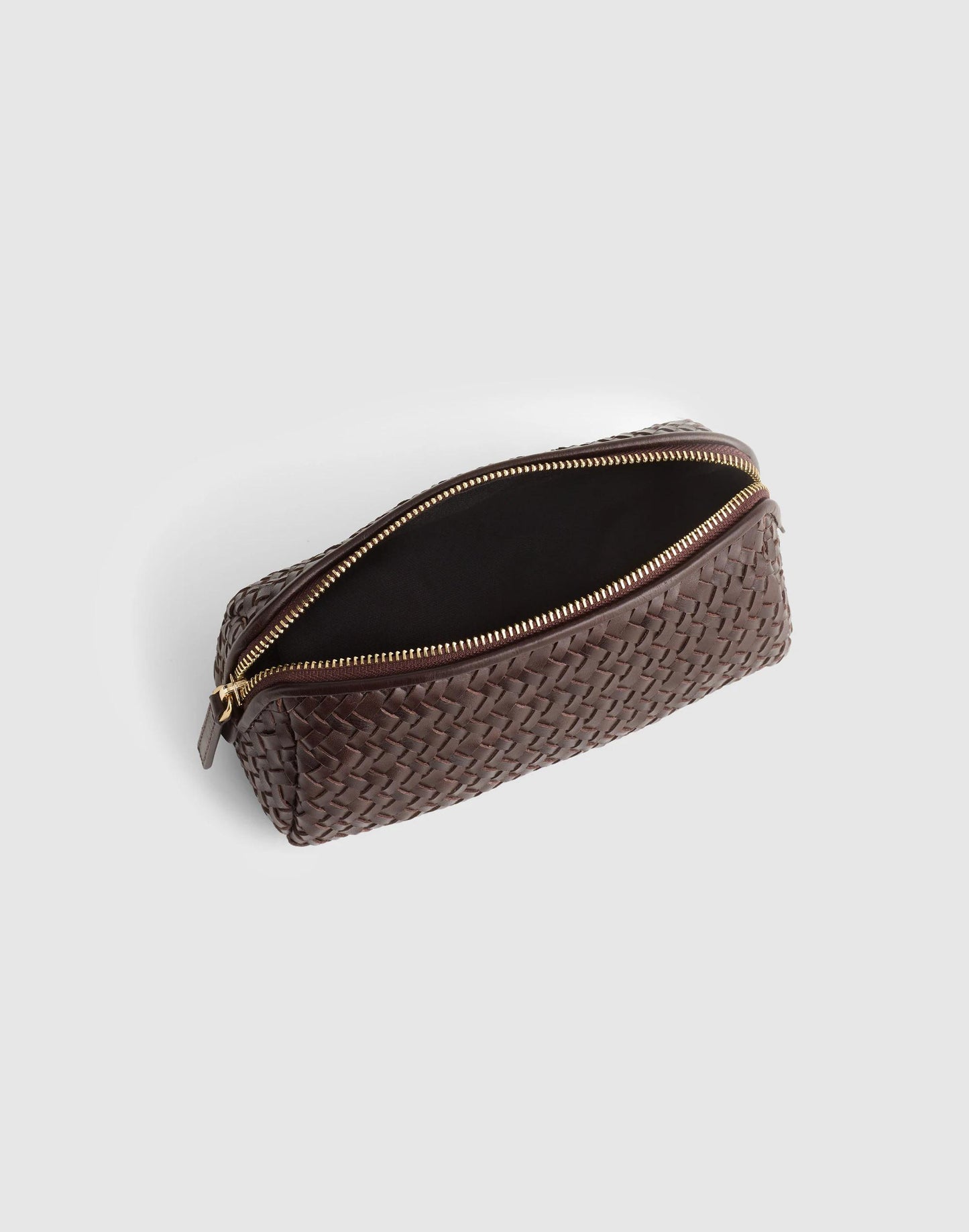 The Signature Woven Zip Pouch Coffee Bean | Madewell