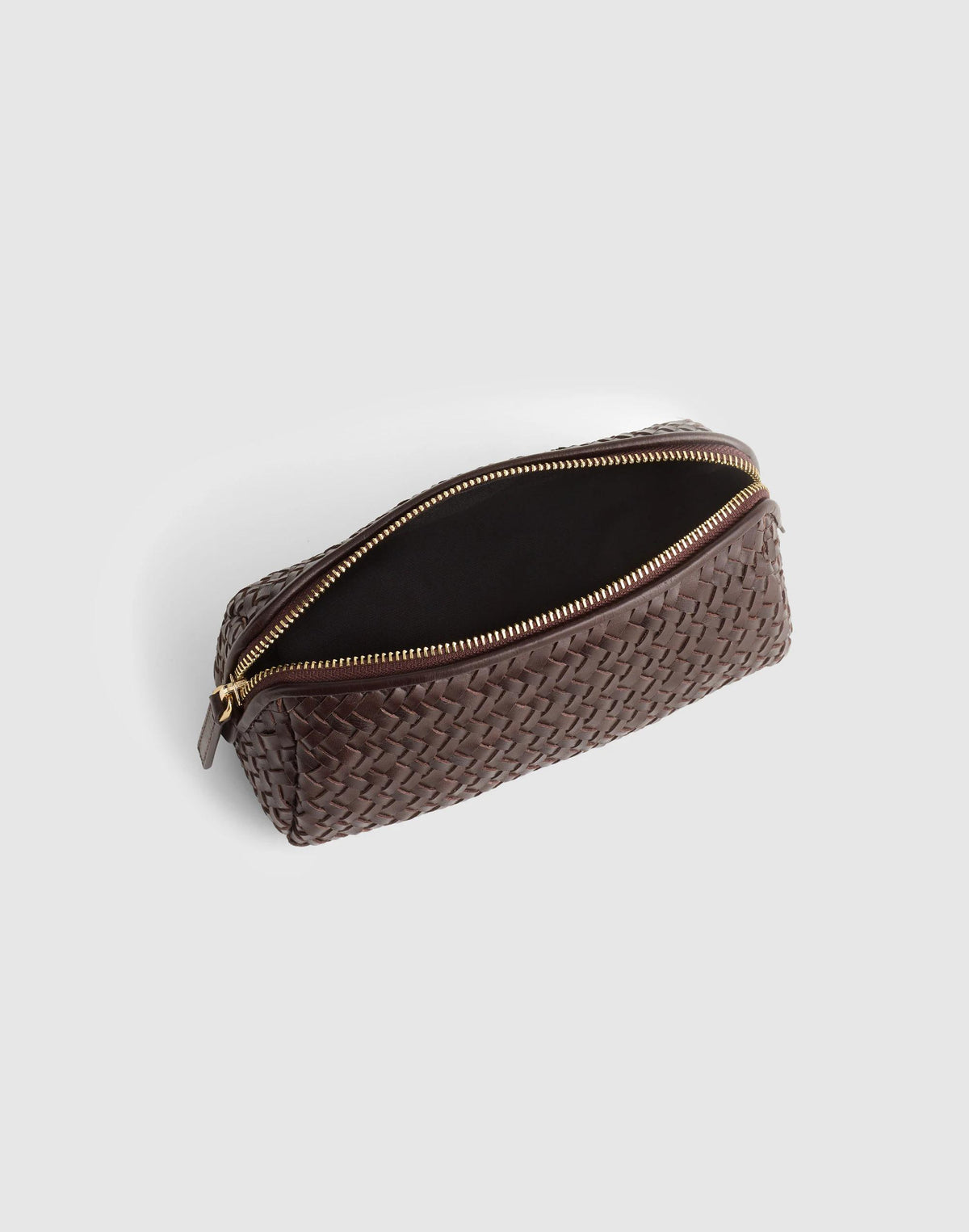 The Signature Woven Zip Pouch Coffee Bean | Madewell