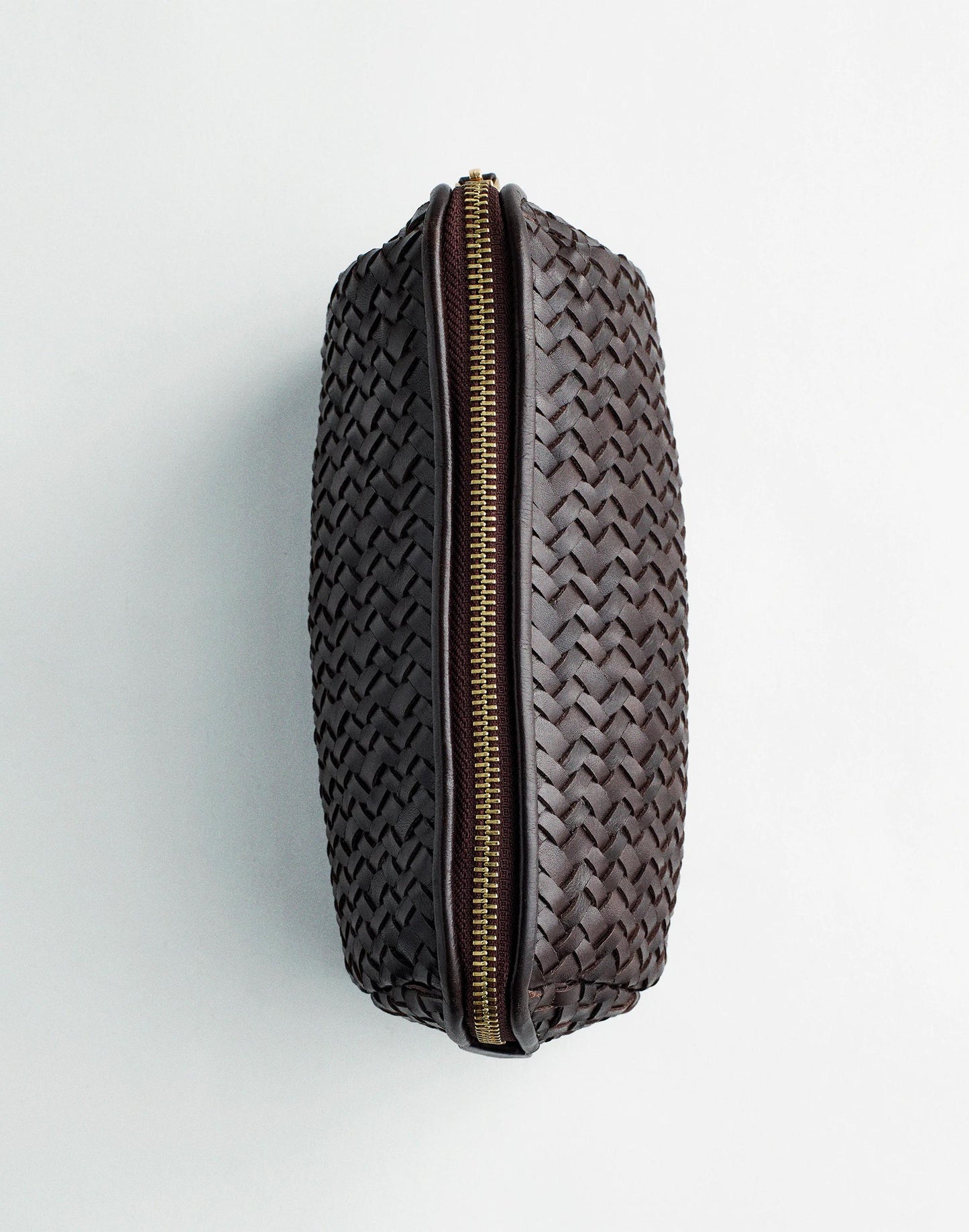 The Signature Woven Zip Pouch Coffee Bean | Madewell