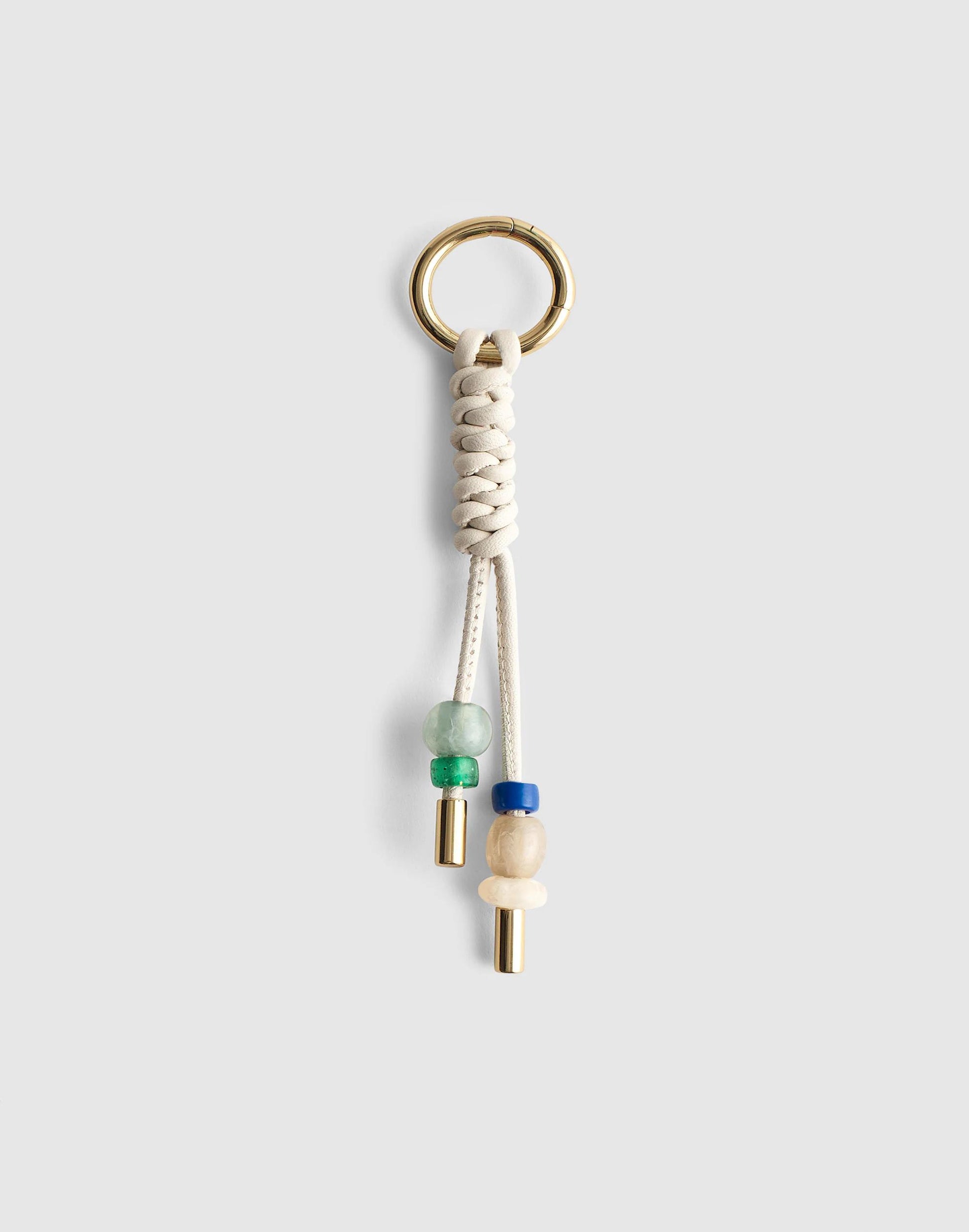 Braided Leather Bag Charm Vintage Muslin | Madewell