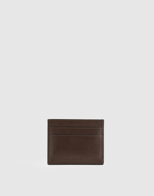 The Card Case Dark Carob | Madewell