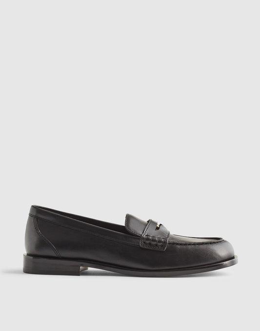 The Grayson Penny Loafer True Black | Madewell