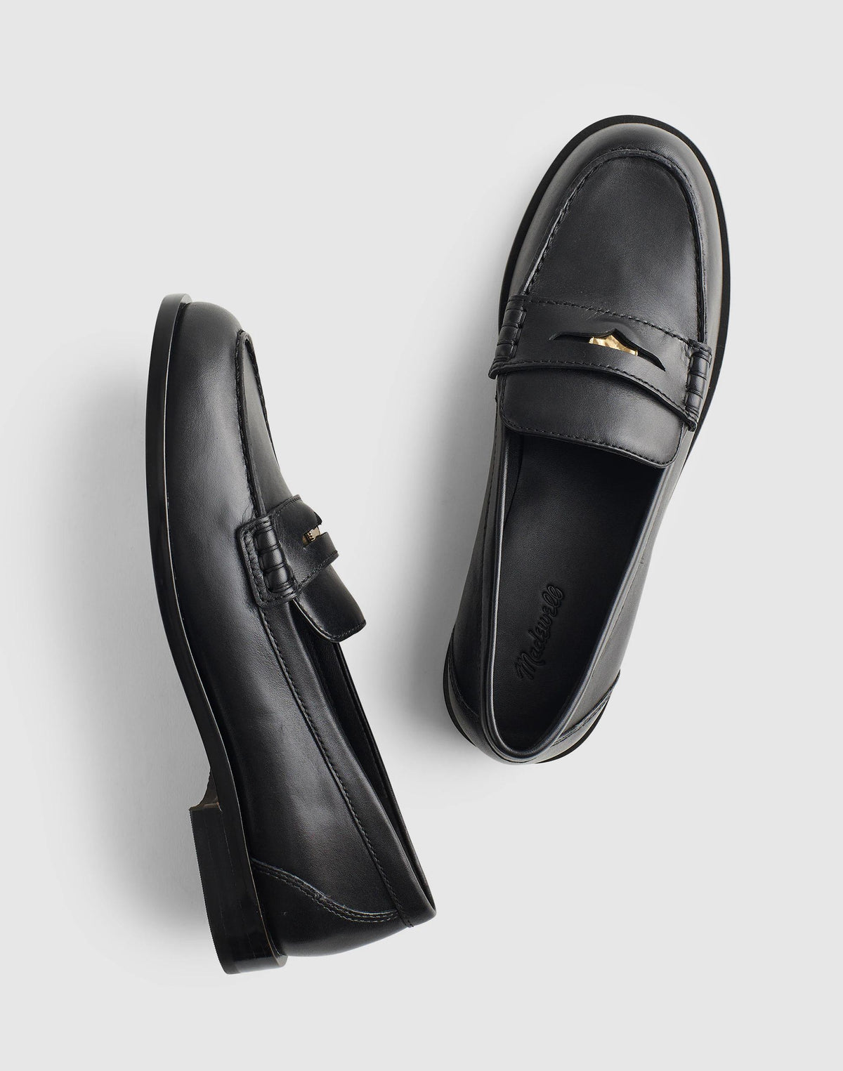 The Grayson Penny Loafer True Black | Madewell