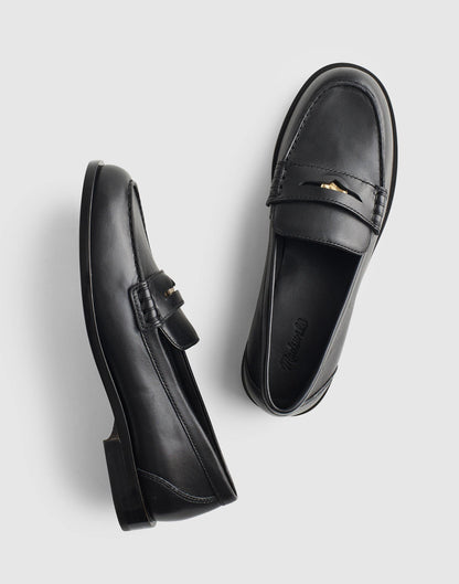 The Grayson Penny Loafer True Black | Madewell