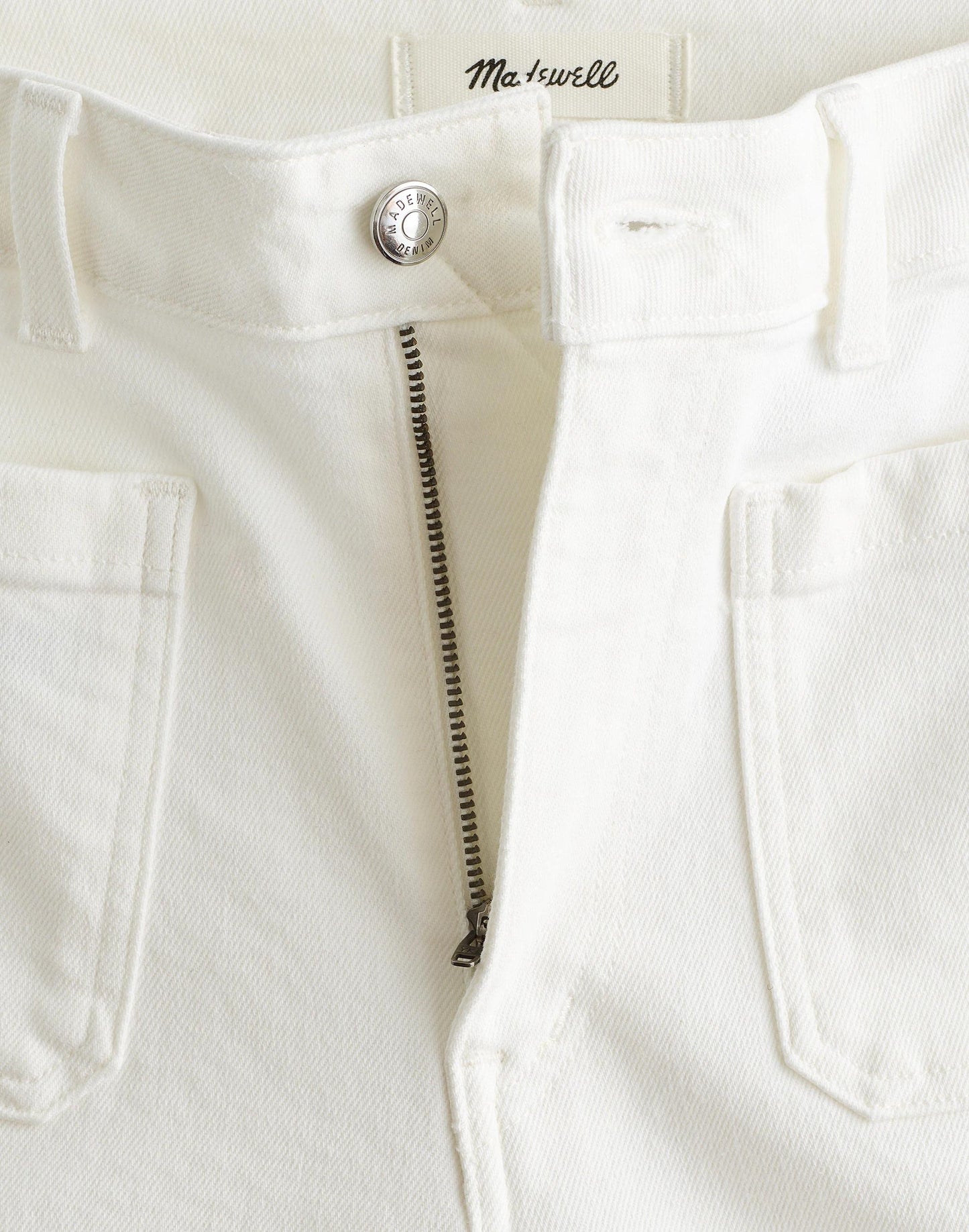 The Curvy Emmy Wide-Leg Jean in Super Stretch Denim Tile White | Madewell