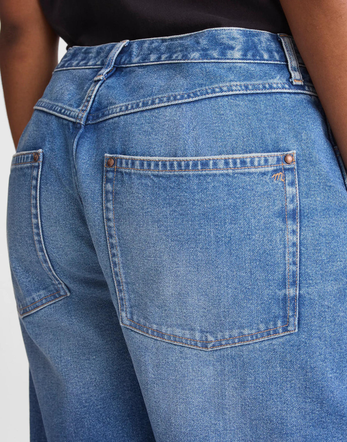 The Curvy Essex Long Baggy Short Retro Bright Wash | Madewell