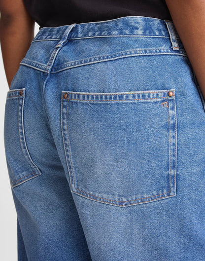 The Curvy Essex Long Baggy Short Retro Bright Wash | Madewell