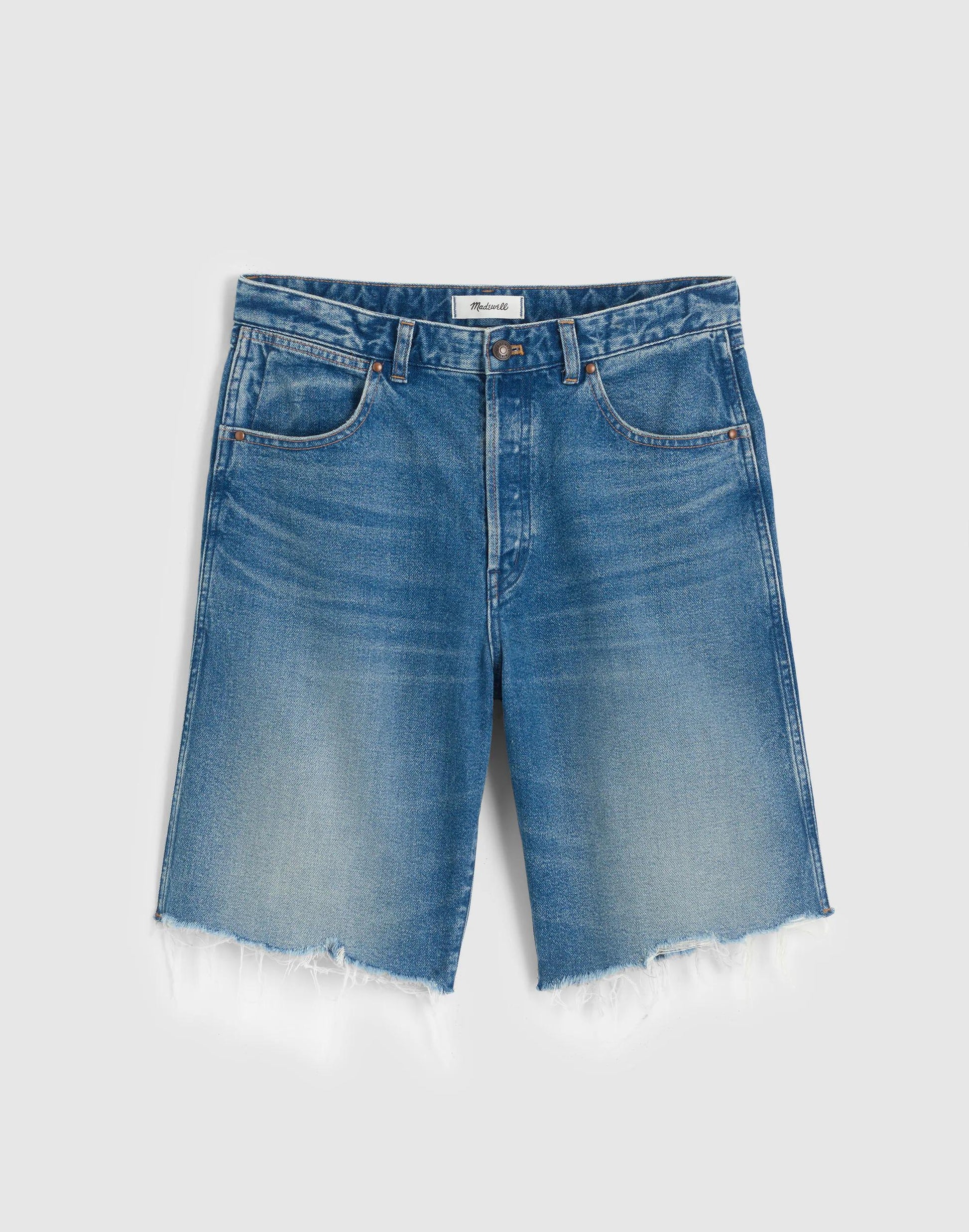 The Curvy Essex Long Baggy Short Retro Bright Wash | Madewell