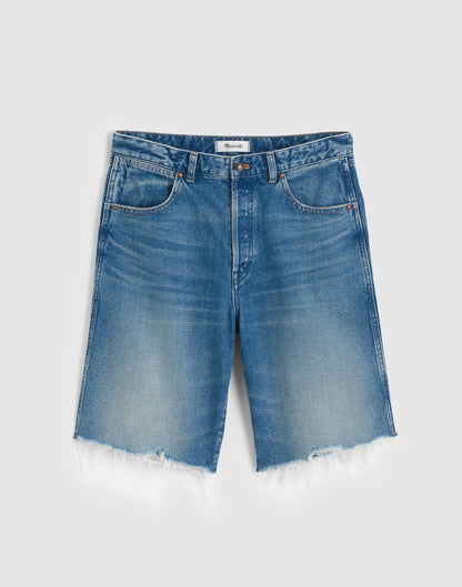 The Curvy Essex Long Baggy Short Retro Bright Wash | Madewell