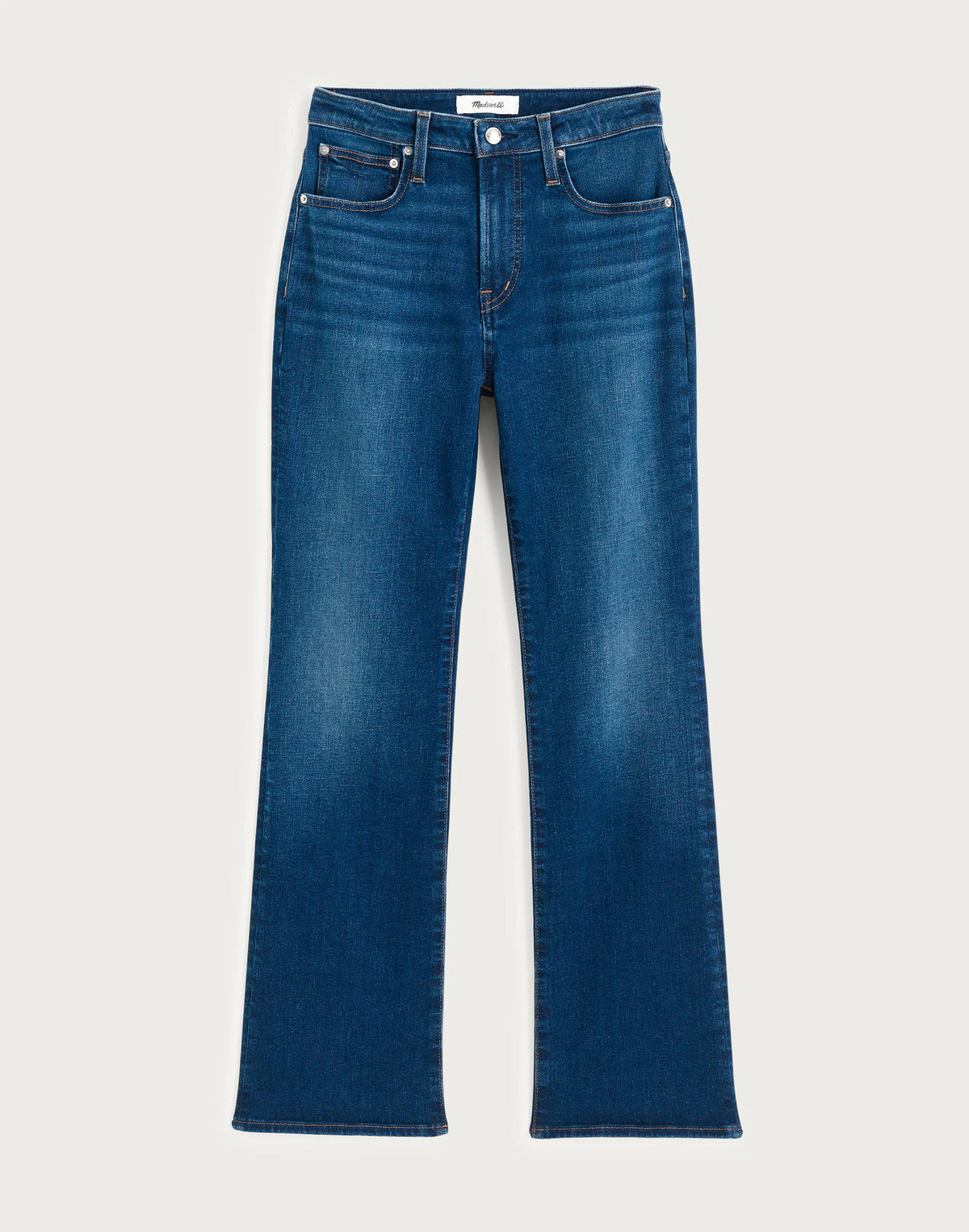 The Curvy Flare Crop Jean in Super Stretch Denim Osgoode Wash | Madewell