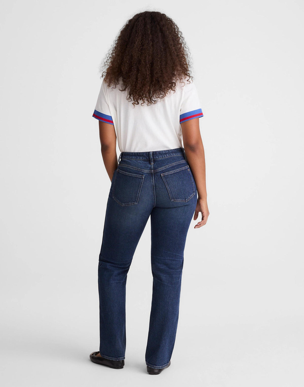 The Curvy Longline Straight Jean Midnight Waters Wash | Madewell