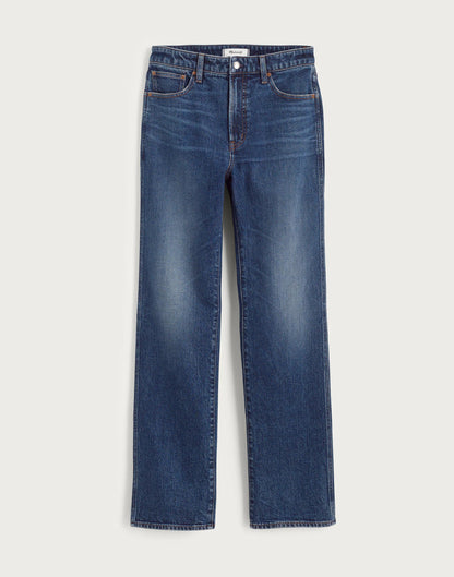 The Curvy Longline Straight Jean Midnight Waters Wash | Madewell