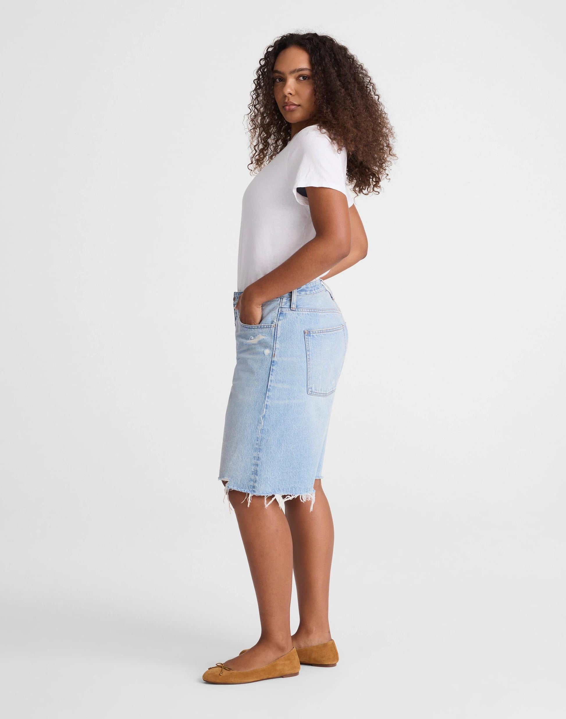 The Curvy Essex Long Baggy Short Londe Wash | Madewell