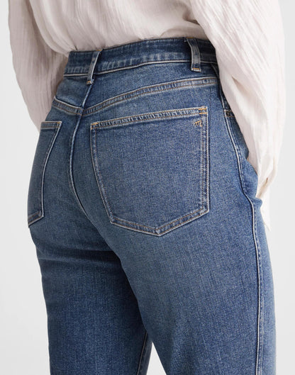 The Curvy Pencil Jean in Super Stretch Denim Concho Wash | Madewell