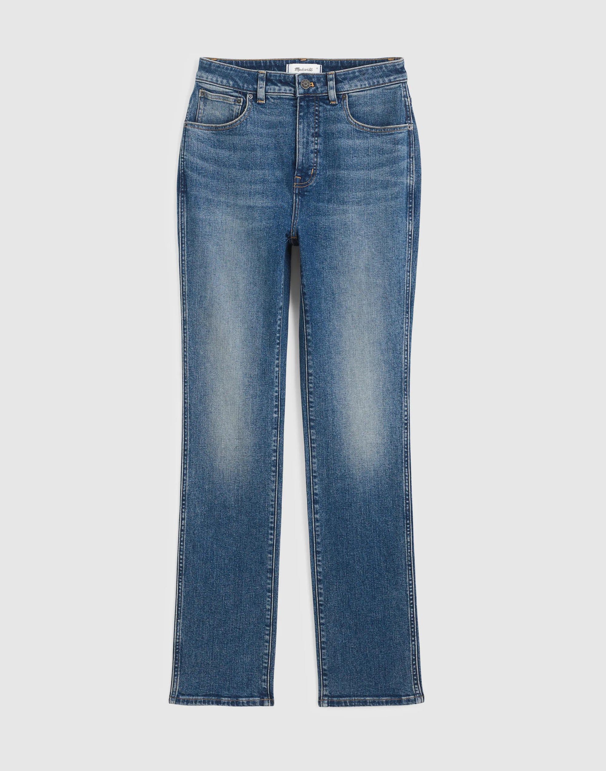 The Curvy Pencil Jean in Super Stretch Denim Concho Wash | Madewell